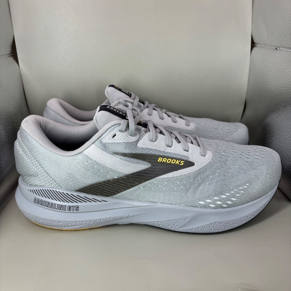 Brooks Adrenaline GTS 24 Mens 14 Extra Wide 4E Grey Running Shoes 1104374E084